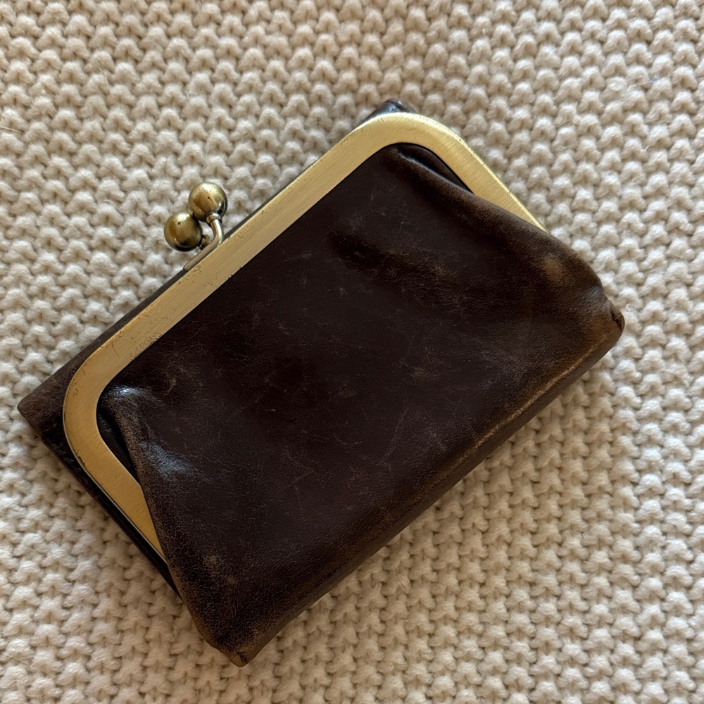 HOBO Brown Trifold Wallet